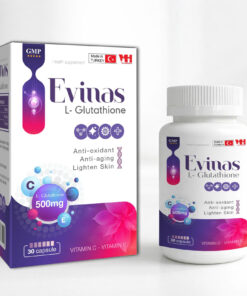 Evinas - Hỗ trợ và phòng ngừa các bệnh lý về gan, hỗ trợ chống oxy hóa, hỗ trợ làm sáng da - Lọ 30 viên